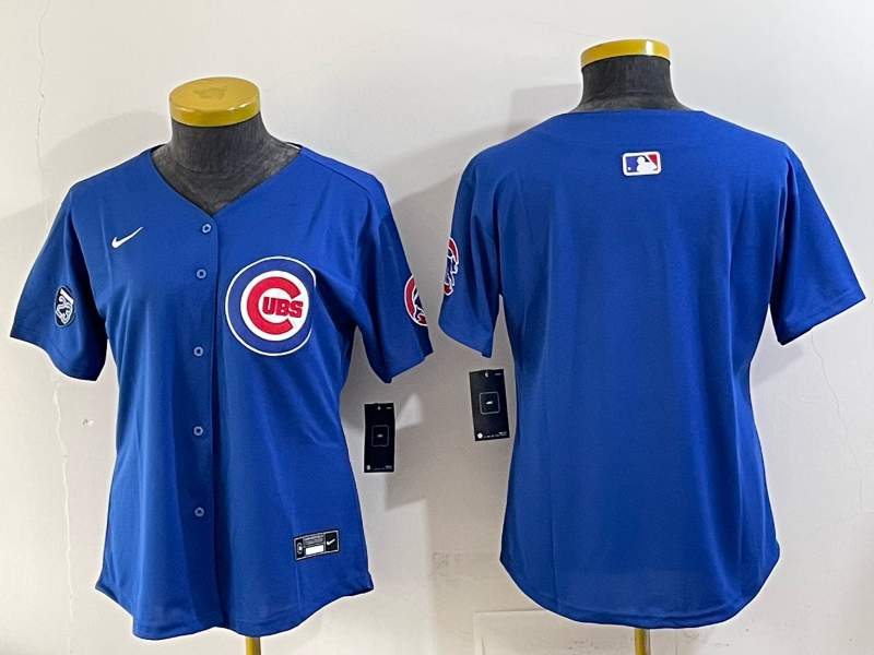 Youth Chicago Cubs blank blue 2025 Nike MLB jersey 005->youth mlb jersey->Youth Jersey